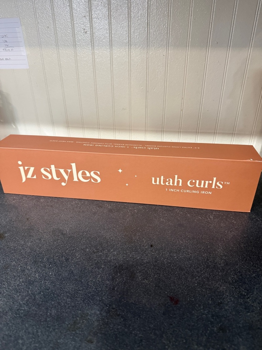 jz styles Utah Curls 1-Inch Curling Iron - Rust Orange